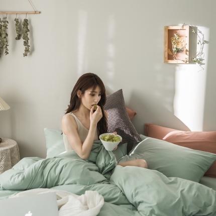 91家纺网 家纺一手货源 找家纺 （总）原研家居 2020新款全棉针织棉纯色系列四件套