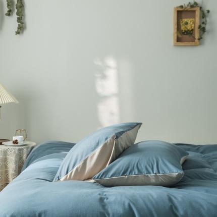 91家纺网 家纺一手货源 找家纺 （总）原研家居 2020全棉针织棉纯色系列单枕套一对