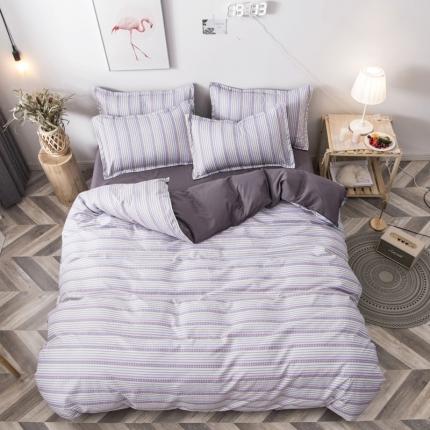 91家纺网 家纺一手货源 找家纺 （总1）乐居坊 2020新款简约小清新芦荟棉四件套