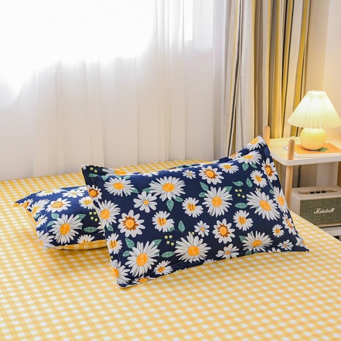 91家纺网 家纺一手货源 找家纺 乐居坊 2020新款简约小清新芦荟棉四件套 巴黎春天