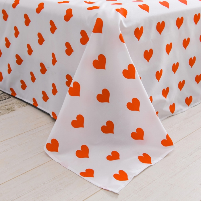 91家纺网 家纺一手货源 找家纺 乐居坊 2020新款简约小清新芦荟棉四件套 彩虹女孩