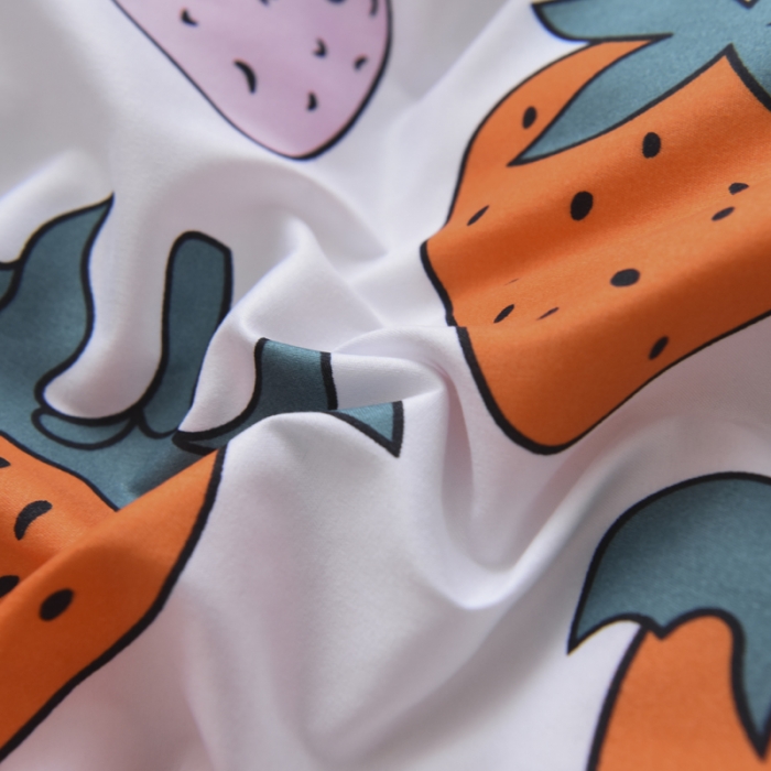 91家纺网 家纺一手货源 找家纺 乐居坊 2020新款简约小清新芦荟棉四件套 草莓派