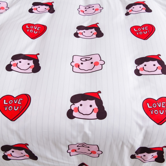 91家纺网 家纺一手货源 找家纺 乐居坊 2020新款简约小清新芦荟棉四件套 查理与露西