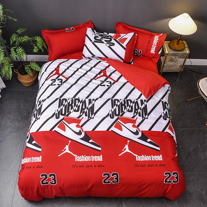 91家纺网 家纺一手货源 找家纺 乐居坊 2020新款简约小清新芦荟棉四件套 潮人之家