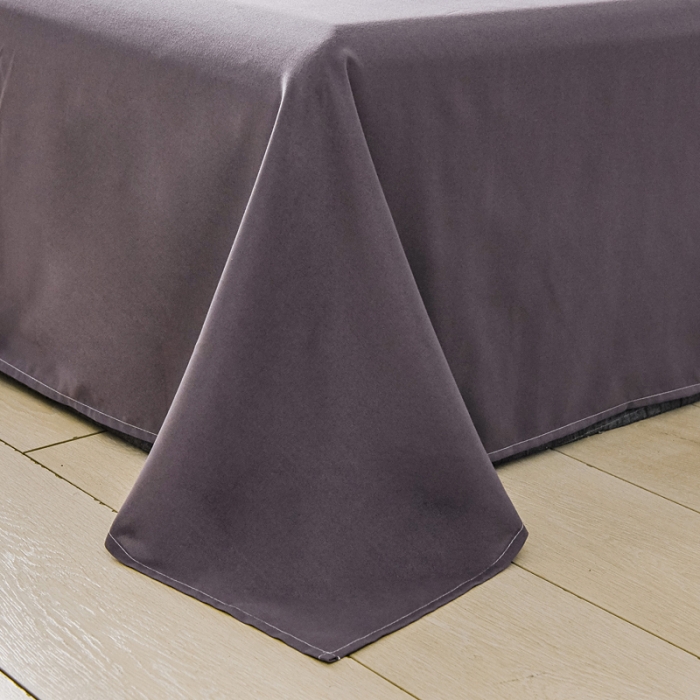 91家纺网 家纺一手货源 找家纺 乐居坊 2020新款简约小清新芦荟棉四件套 橙瑶