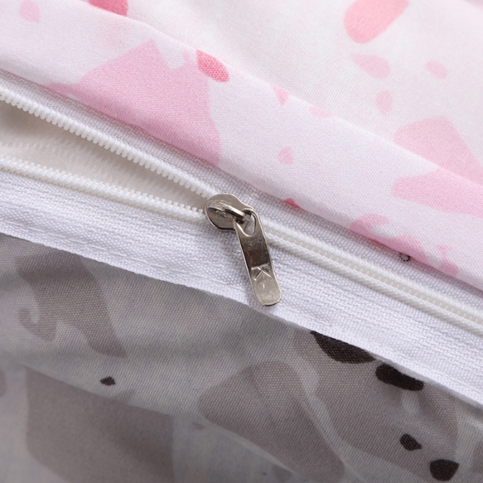 91家纺网 家纺一手货源 找家纺 乐居坊 2020新款简约小清新芦荟棉四件套 都市恋人粉