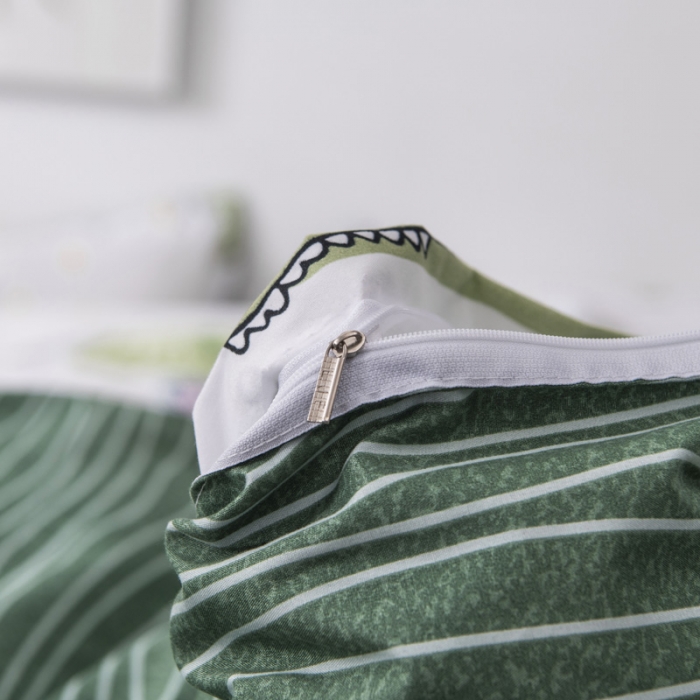 91家纺网 家纺一手货源 找家纺 乐居坊 2020新款简约小清新芦荟棉四件套 鳄鱼先生