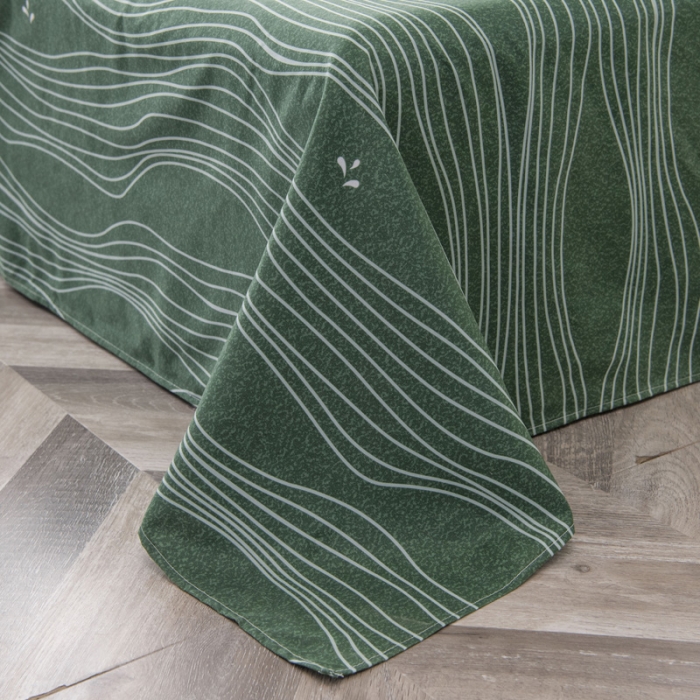 91家纺网 家纺一手货源 找家纺 乐居坊 2020新款简约小清新芦荟棉四件套 鳄鱼先生