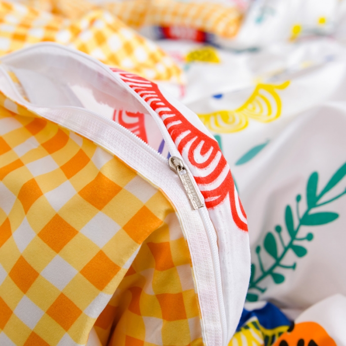 91家纺网 家纺一手货源 找家纺 乐居坊 2020新款简约小清新芦荟棉四件套 梵高印象