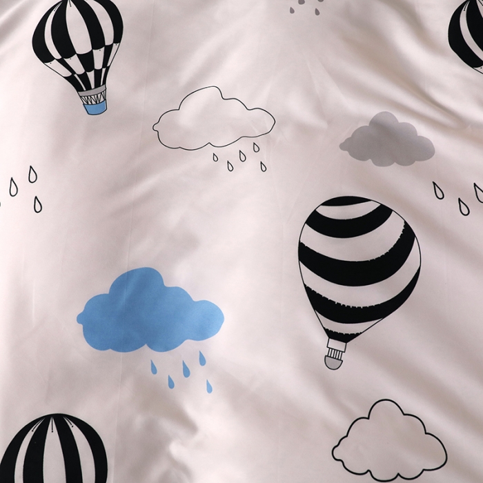 91家纺网 家纺一手货源 找家纺 乐居坊 2020新款简约小清新芦荟棉四件套 放飞梦想