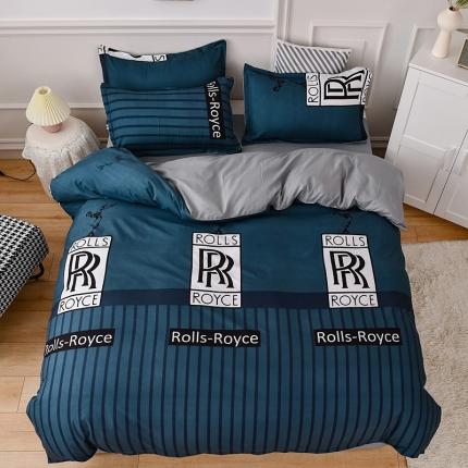 乐居坊 2020新款简约小清新芦荟棉四件套 飞驰人生