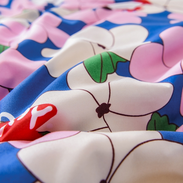 91家纺网 家纺一手货源 找家纺 乐居坊 2020新款简约小清新芦荟棉四件套 海伦公主