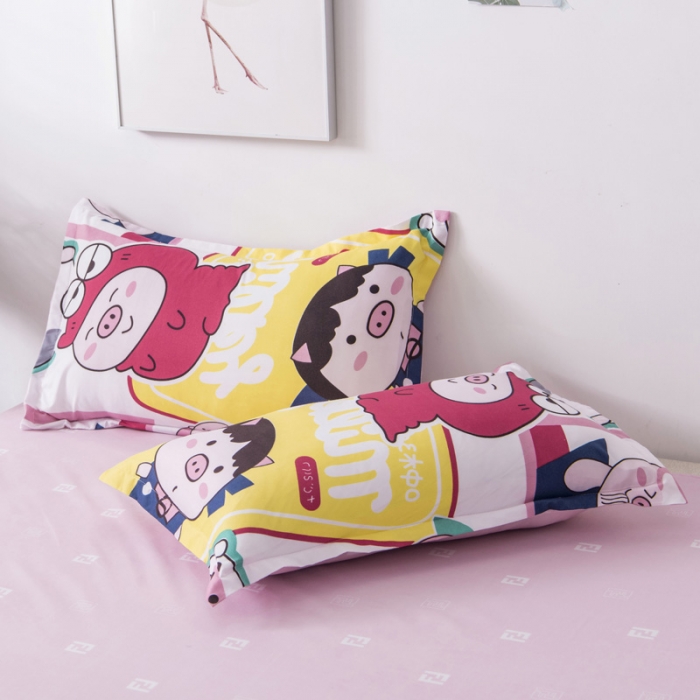 91家纺网 家纺一手货源 找家纺 乐居坊 2020新款简约小清新芦荟棉四件套 花田错