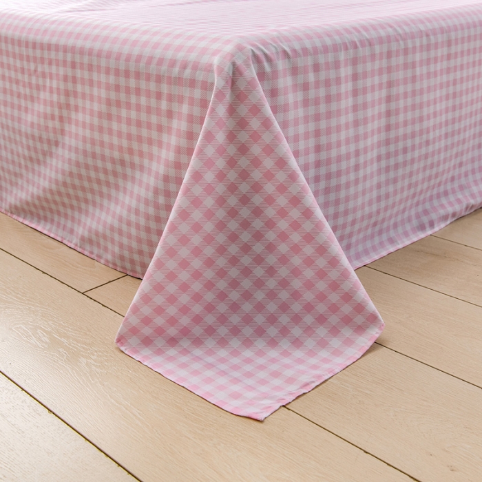 91家纺网 家纺一手货源 找家纺 乐居坊 2020新款简约小清新芦荟棉四件套 花语清新