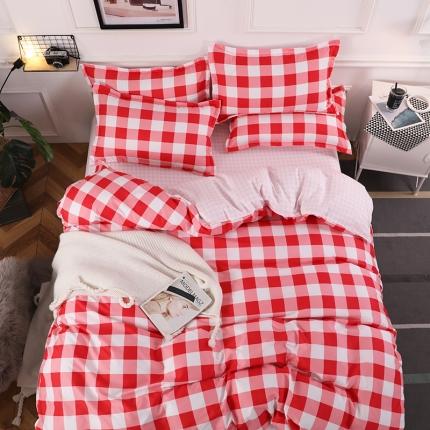 91家纺网 家纺一手货源 找家纺 乐居坊 2020新款简约小清新芦荟棉四件套 她喜爱