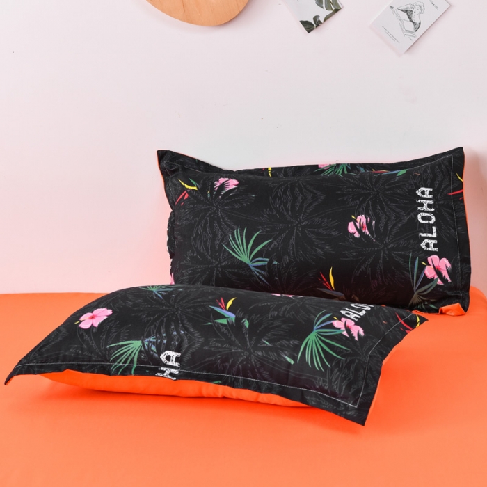 91家纺网 家纺一手货源 找家纺 乐居坊 2020新款简约小清新芦荟棉四件套 罗缦