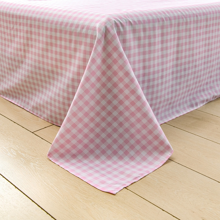 91家纺网 家纺一手货源 找家纺 乐居坊 2020新款简约小清新芦荟棉四件套 苺苺物语