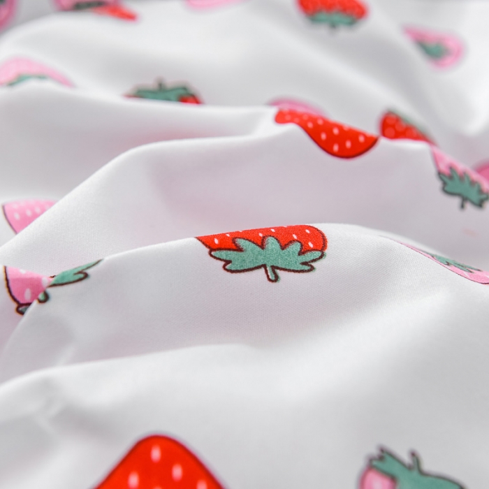 91家纺网 家纺一手货源 找家纺 乐居坊 2020新款简约小清新芦荟棉四件套 苺苺物语