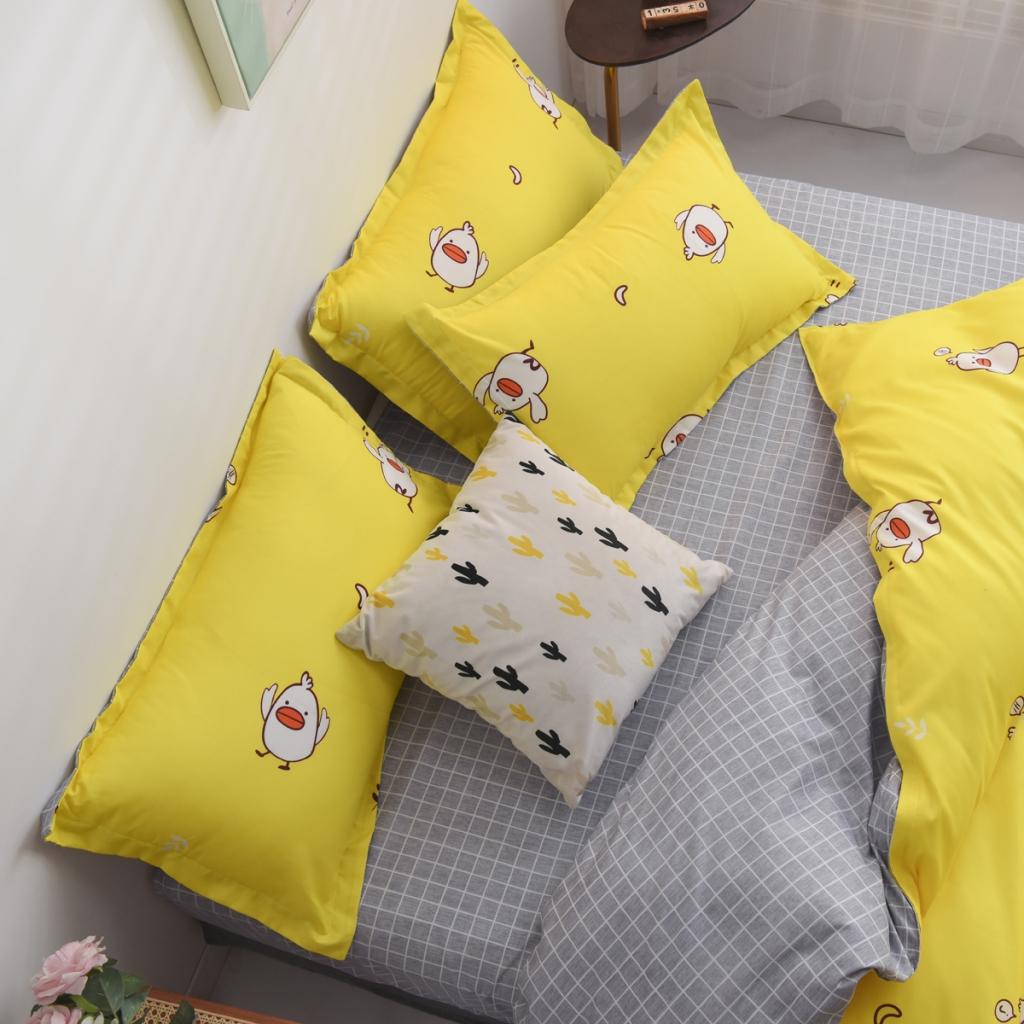 91家纺网 家纺一手货源 找家纺 乐居坊 2020新款简约小清新芦荟棉四件套 萌萌哒