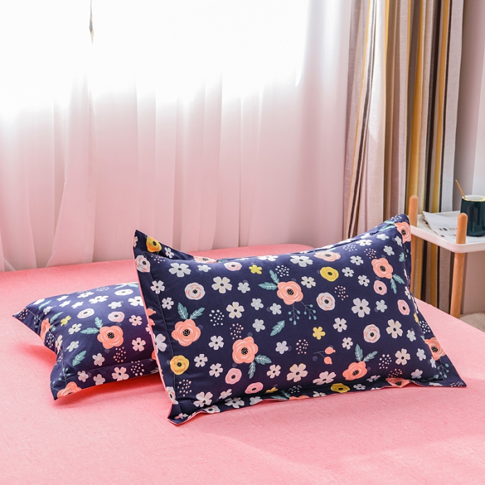 91家纺网 家纺一手货源 找家纺 乐居坊 2020新款简约小清新芦荟棉四件套 热恋