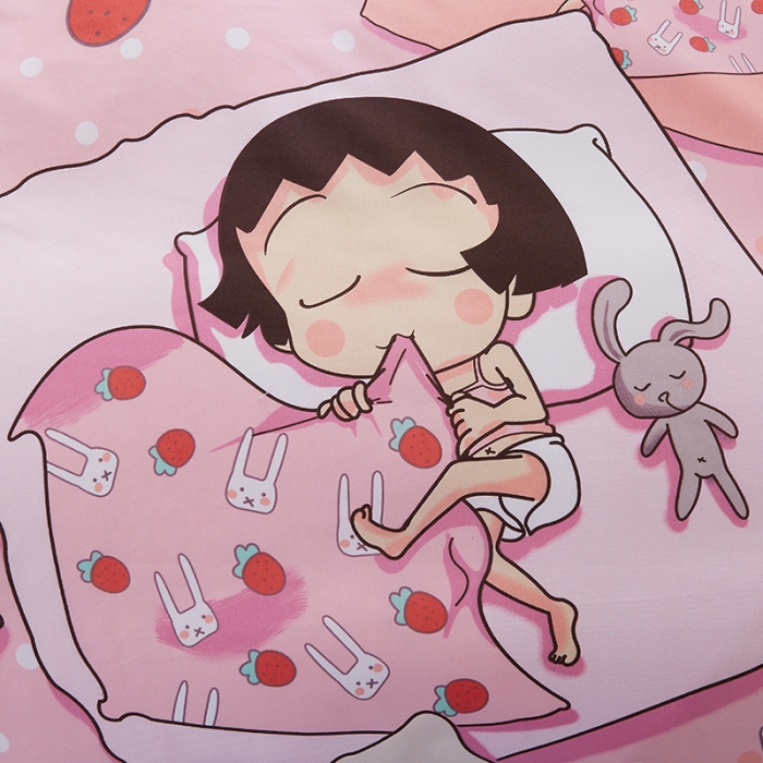 91家纺网 家纺一手货源 找家纺 乐居坊 2020新款简约小清新芦荟棉四件套 少女梦