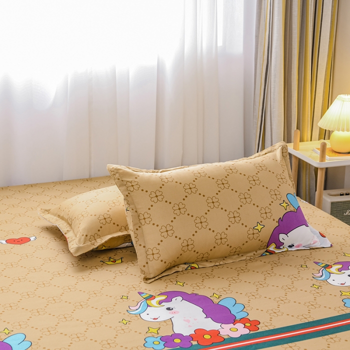 91家纺网 家纺一手货源 找家纺 乐居坊 2020新款简约小清新芦荟棉四件套 奢华