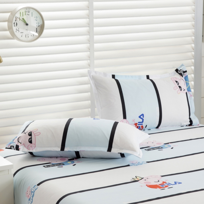 91家纺网 家纺一手货源 找家纺 乐居坊 2020新款简约小清新芦荟棉四件套 社会人