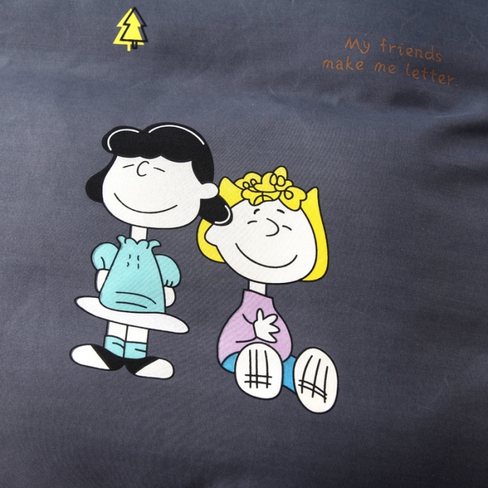 91家纺网 家纺一手货源 找家纺 乐居坊 2020新款简约小清新芦荟棉四件套 史努比灰