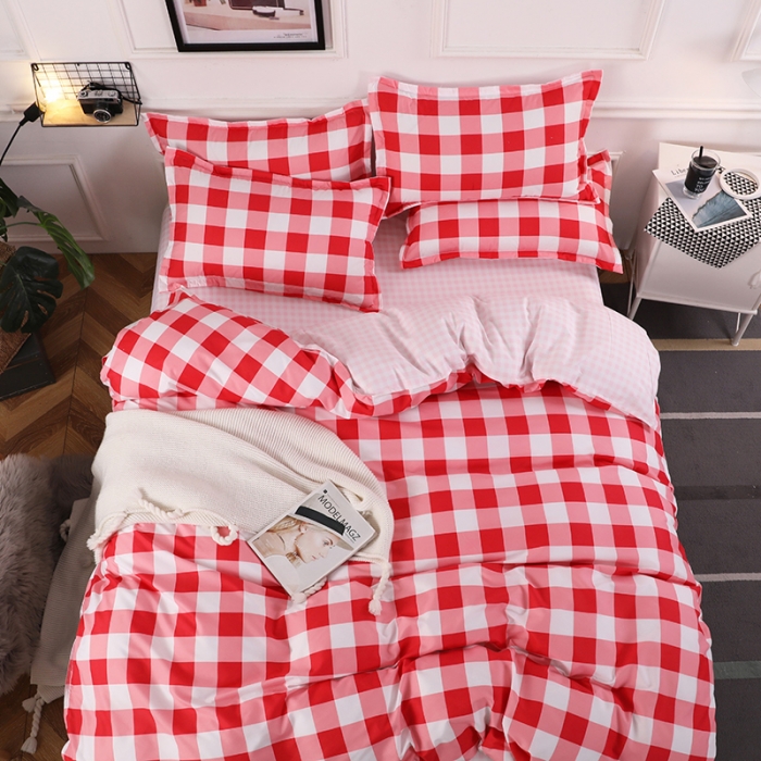 91家纺网 家纺一手货源 找家纺 乐居坊 2020新款简约小清新芦荟棉四件套 她喜爱