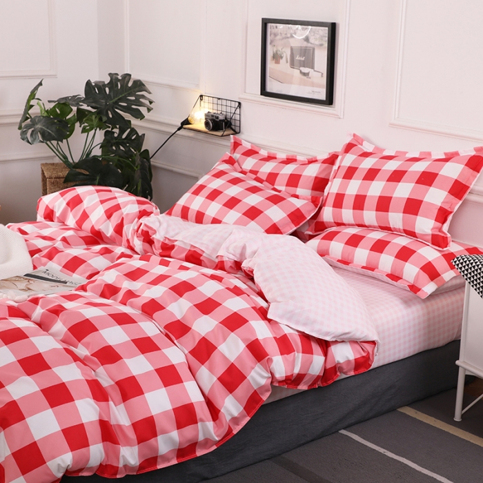 91家纺网 家纺一手货源 找家纺 乐居坊 2020新款简约小清新芦荟棉四件套 她喜爱