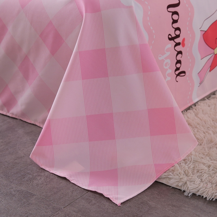 91家纺网 家纺一手货源 找家纺 乐居坊 2020新款简约小清新芦荟棉四件套 甜心公主