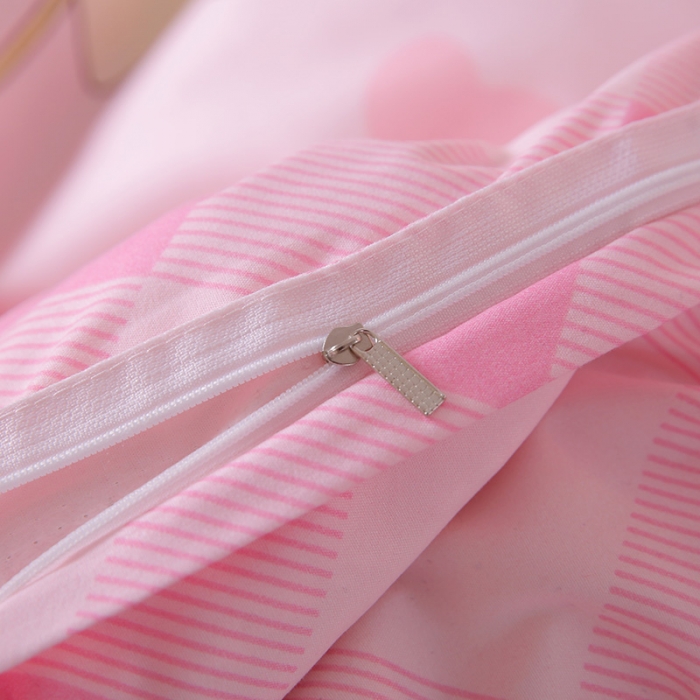 91家纺网 家纺一手货源 找家纺 乐居坊 2020新款简约小清新芦荟棉四件套 甜心公主