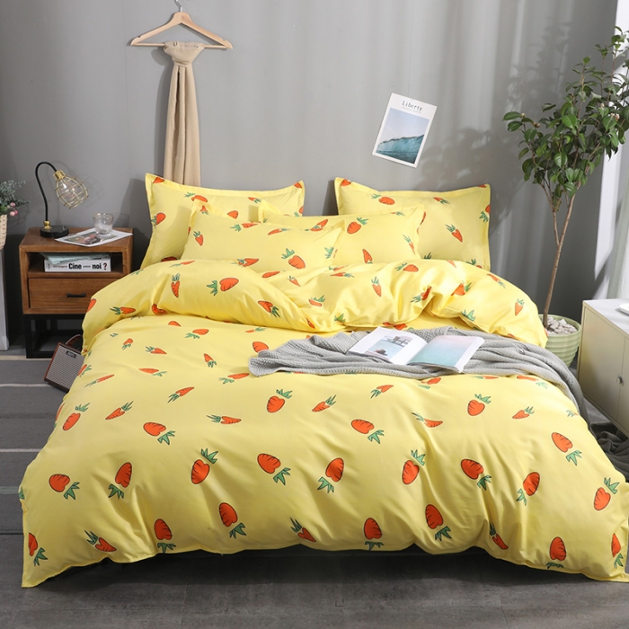 91家纺网 家纺一手货源 找家纺 乐居坊 2020新款简约小清新芦荟棉四件套 童年