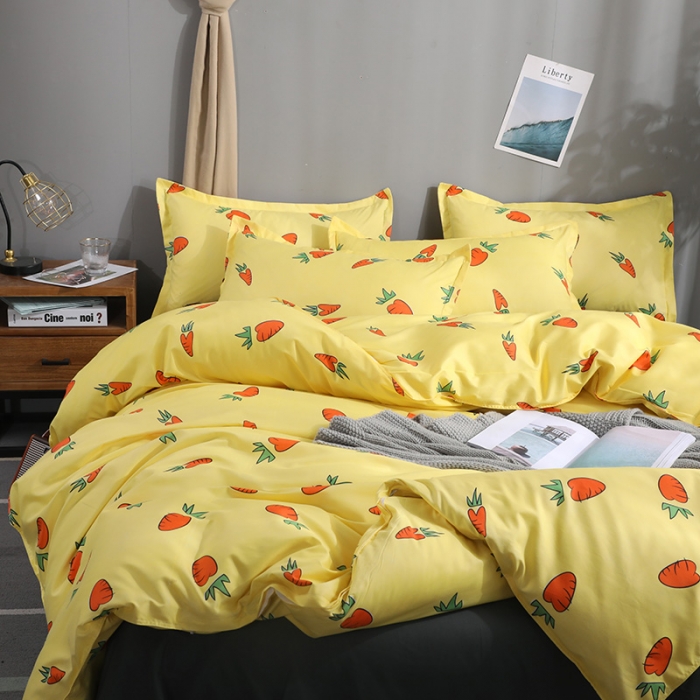 91家纺网 家纺一手货源 找家纺 乐居坊 2020新款简约小清新芦荟棉四件套 童年