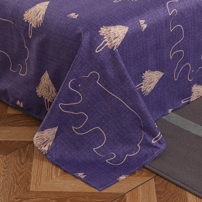 91家纺网 家纺一手货源 找家纺 乐居坊 2020新款简约小清新芦荟棉四件套 威尔士