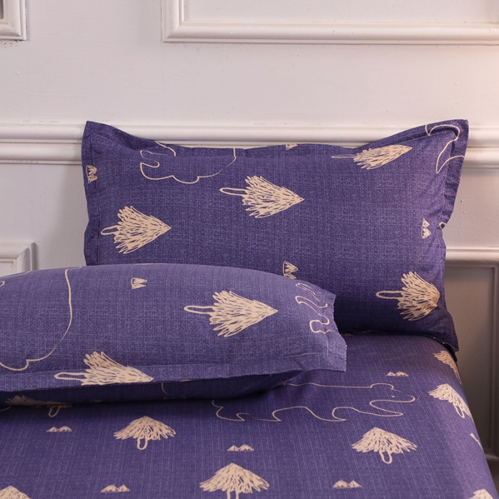 91家纺网 家纺一手货源 找家纺 乐居坊 2020新款简约小清新芦荟棉四件套 威尔士