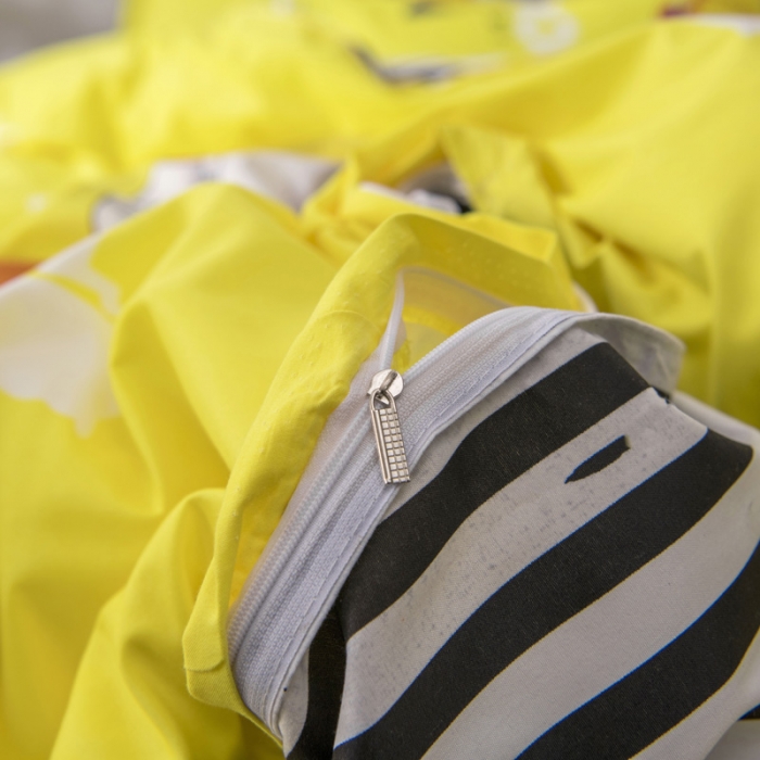 91家纺网 家纺一手货源 找家纺 乐居坊 2020新款简约小清新芦荟棉四件套 嘻哈精灵