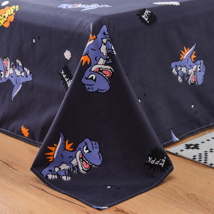 91家纺网 家纺一手货源 找家纺 乐居坊 2020新款简约小清新芦荟棉四件套 小霸王