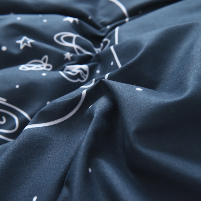 91家纺网 家纺一手货源 找家纺 乐居坊 2020新款简约小清新芦荟棉四件套 星空许愿