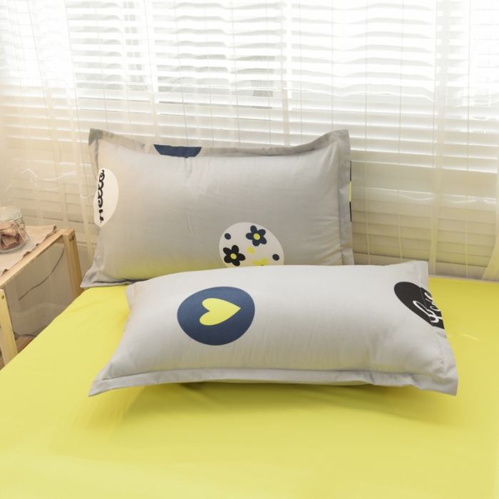 91家纺网 家纺一手货源 找家纺 乐居坊 2020新款简约小清新芦荟棉四件套 炫雅