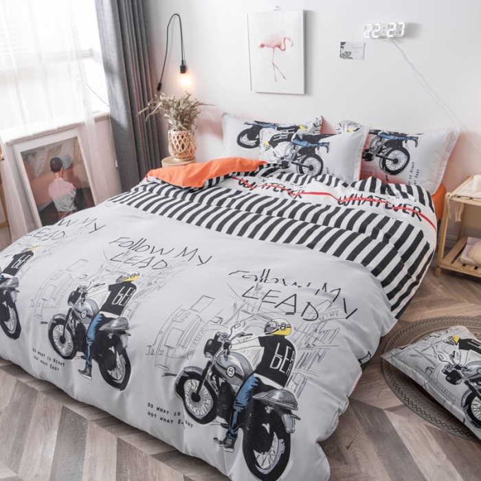 91家纺网 家纺一手货源 找家纺 乐居坊 2020新款简约小清新芦荟棉四件套 学长你好