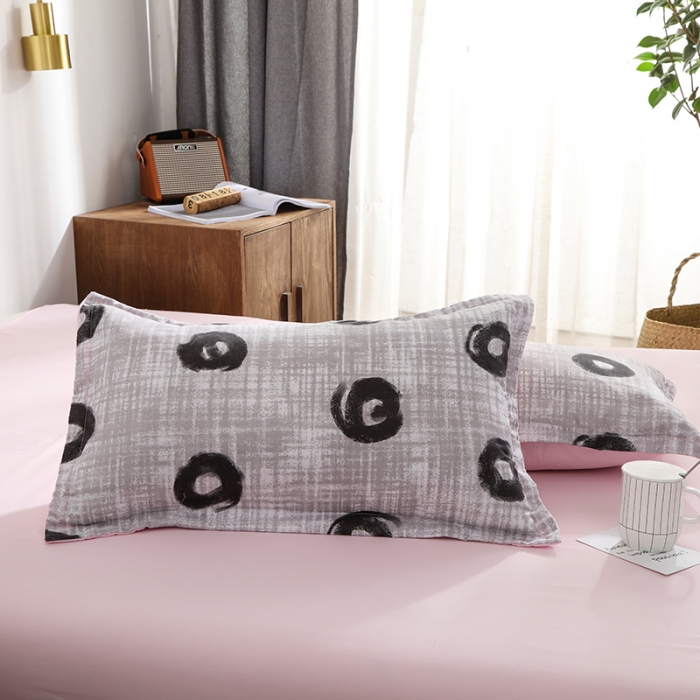 91家纺网 家纺一手货源 找家纺 乐居坊 2020新款简约小清新芦荟棉四件套 印象空间