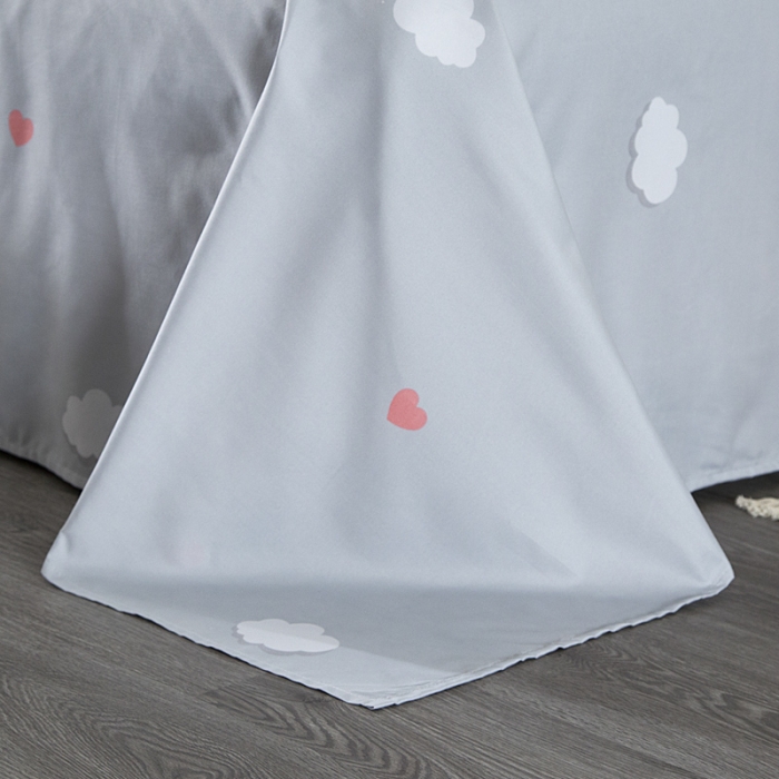 91家纺网 家纺一手货源 找家纺 乐居坊 2020新款简约小清新芦荟棉四件套 尤杜拉