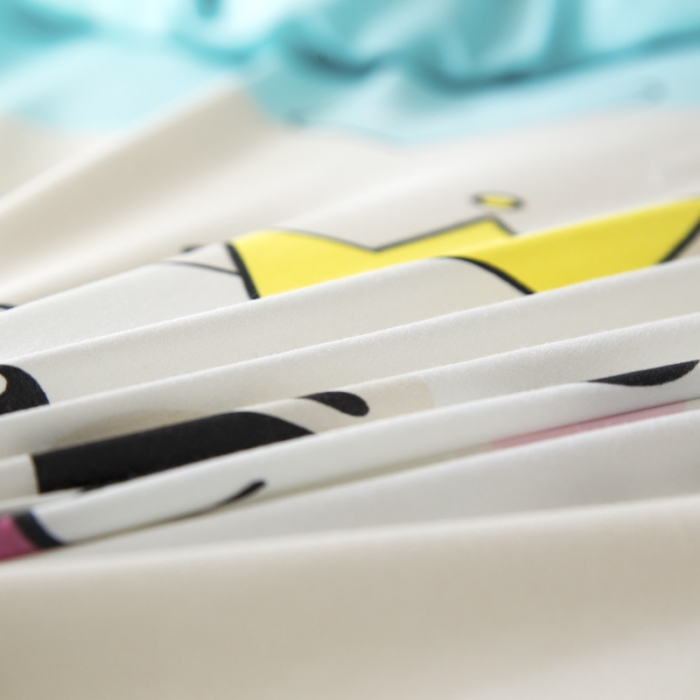 91家纺网 家纺一手货源 找家纺 乐居坊 2020新款简约小清新芦荟棉四件套 尤杜拉