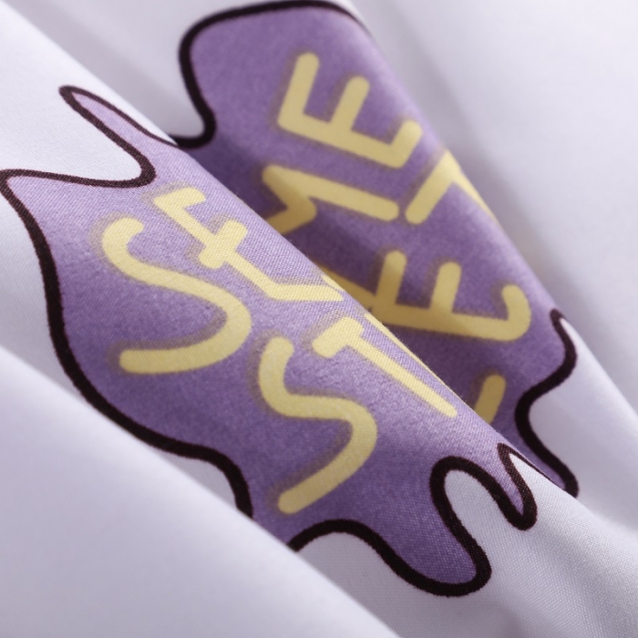 91家纺网 家纺一手货源 找家纺 乐居坊 2020新款简约小清新芦荟棉四件套 芝麻街