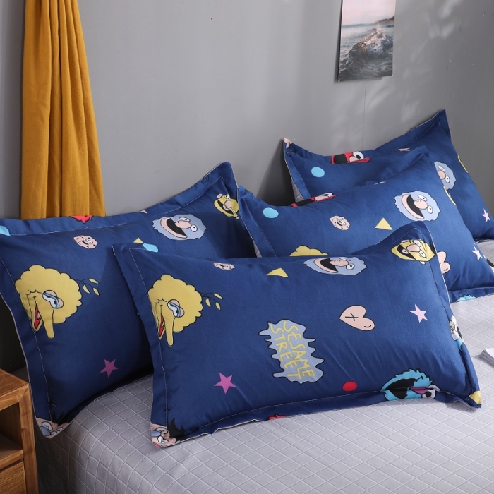 91家纺网 家纺一手货源 找家纺 乐居坊 2020新款简约小清新芦荟棉四件套 芝麻派对