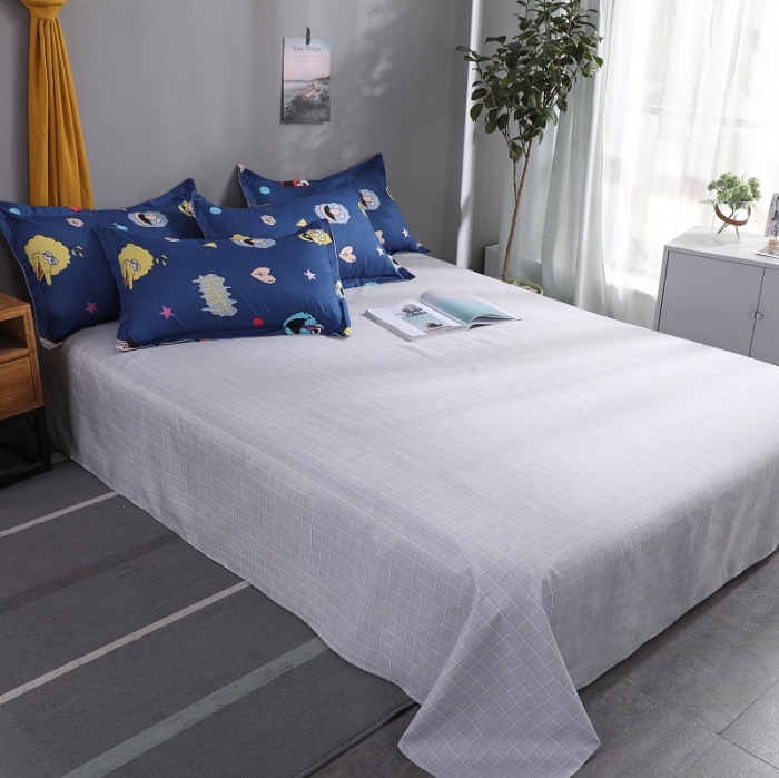 91家纺网 家纺一手货源 找家纺 乐居坊 2020新款简约小清新芦荟棉四件套 芝麻派对