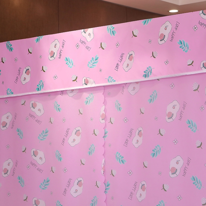 91家纺网 家纺一手货源 找家纺 迪凡保罗 新款5836-1遮光帘坐床烤漆支架蚊帐 小清新