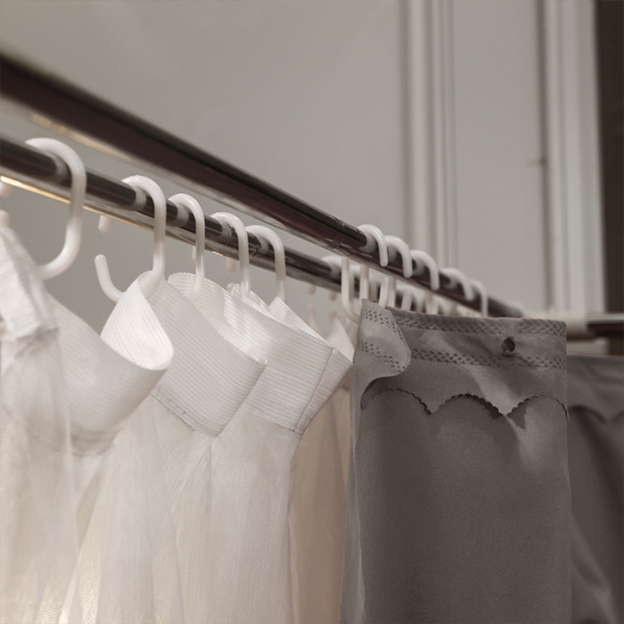 91家纺网 家纺一手货源 找家纺 艾晶美家纺 2021新款四季款豪华双杆双层蚊帐床幔 高雅灰