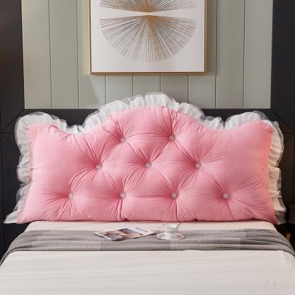 91家纺网 家纺一手货源 找家纺 （总）沐沐 2026新款水晶绒韩版磨毛韩版床靠背